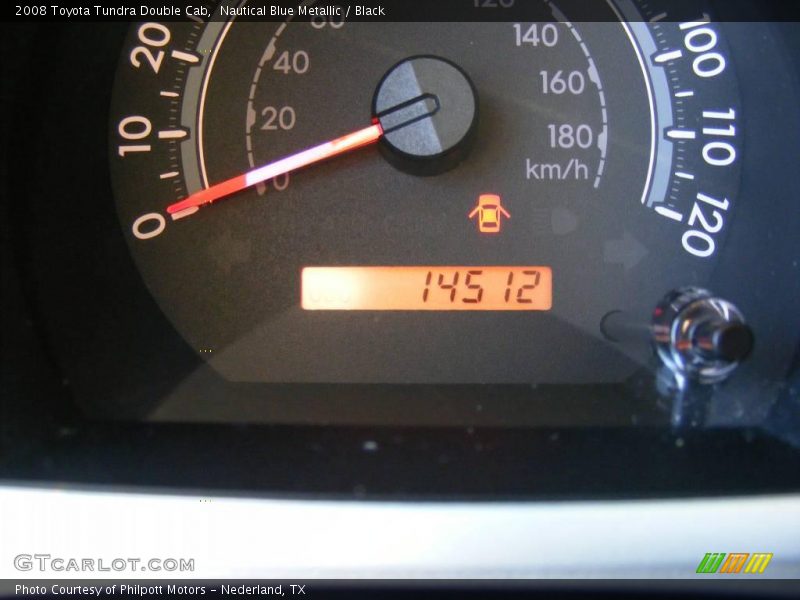 Nautical Blue Metallic / Black 2008 Toyota Tundra Double Cab