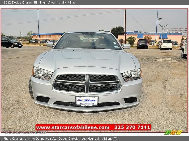 Bright Silver Metallic / Black 2012 Dodge Charger SE