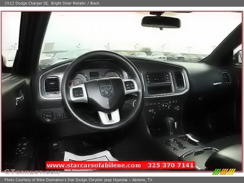 Bright Silver Metallic / Black 2012 Dodge Charger SE
