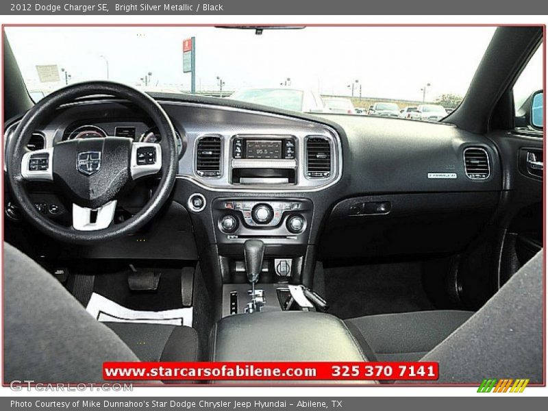 Bright Silver Metallic / Black 2012 Dodge Charger SE