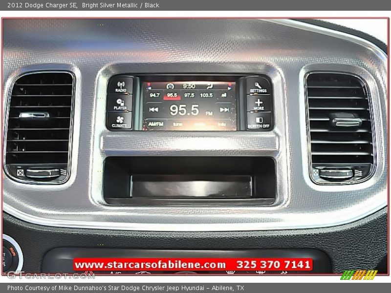 Bright Silver Metallic / Black 2012 Dodge Charger SE