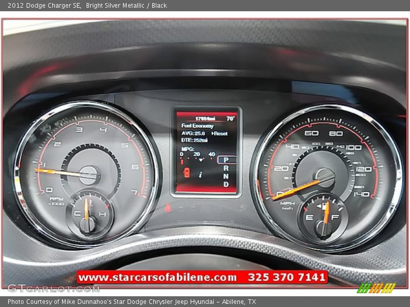 Bright Silver Metallic / Black 2012 Dodge Charger SE