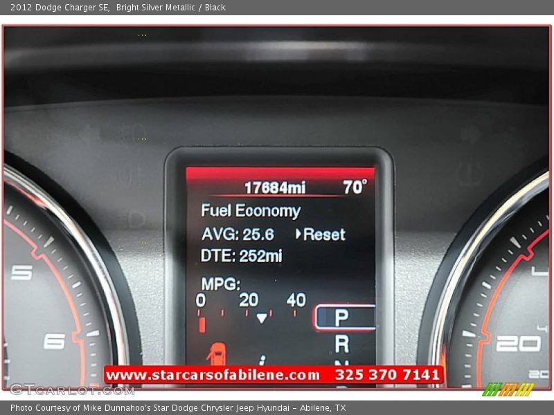 Bright Silver Metallic / Black 2012 Dodge Charger SE