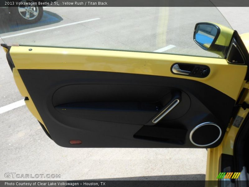 Yellow Rush / Titan Black 2013 Volkswagen Beetle 2.5L