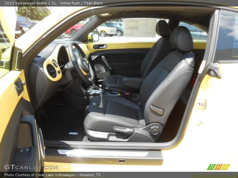 Yellow Rush / Titan Black 2013 Volkswagen Beetle 2.5L
