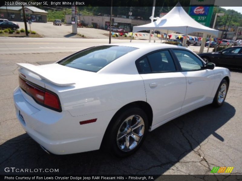 Bright White / Black 2013 Dodge Charger SE
