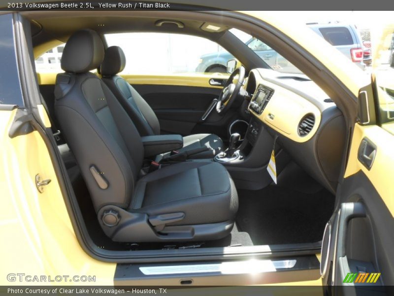 Yellow Rush / Titan Black 2013 Volkswagen Beetle 2.5L