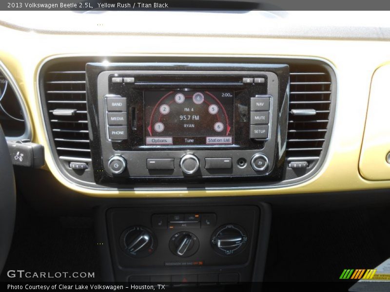 Yellow Rush / Titan Black 2013 Volkswagen Beetle 2.5L