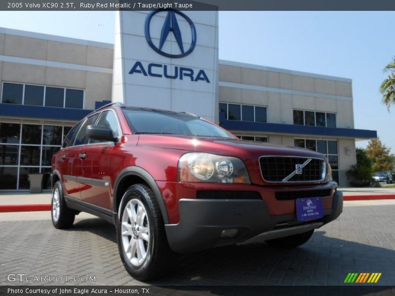 Ruby Red Metallic / Taupe/Light Taupe 2005 Volvo XC90 2.5T