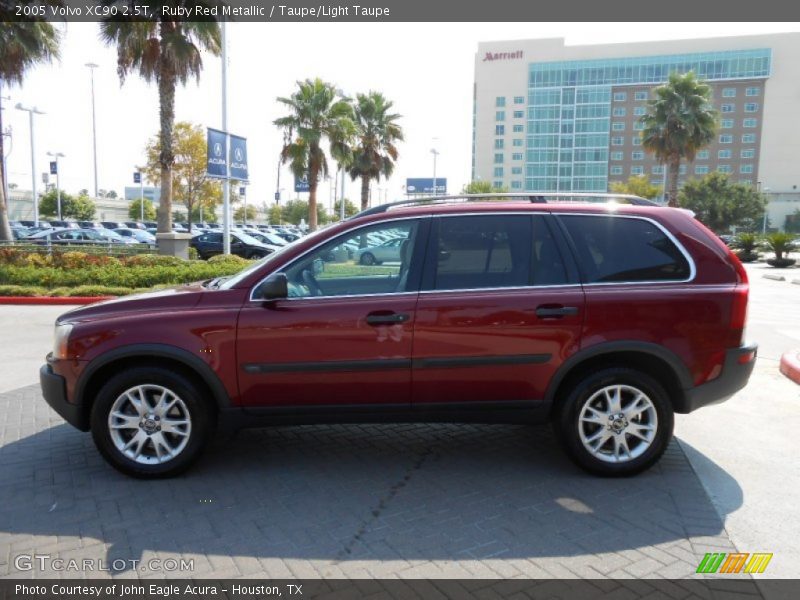 Ruby Red Metallic / Taupe/Light Taupe 2005 Volvo XC90 2.5T