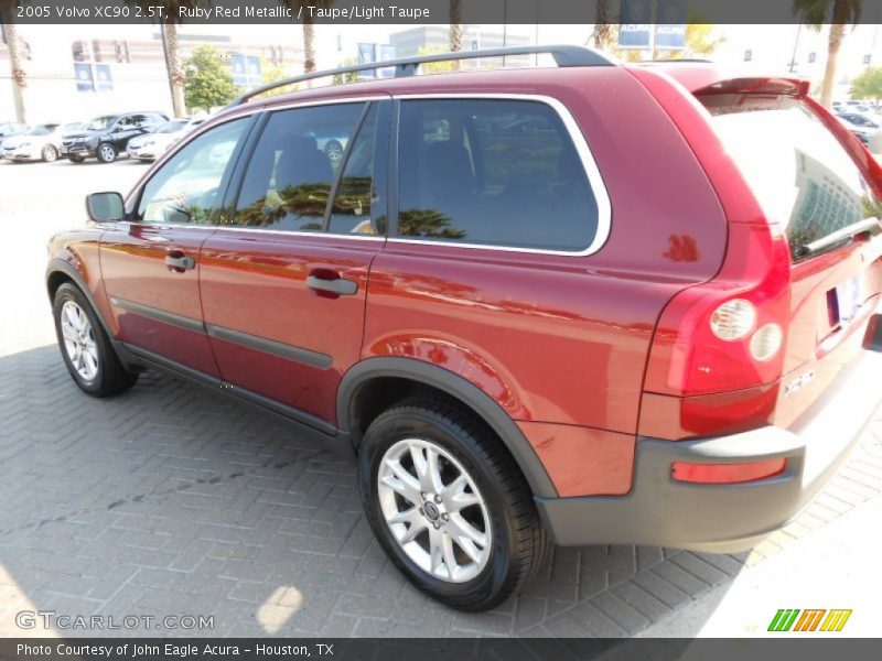 Ruby Red Metallic / Taupe/Light Taupe 2005 Volvo XC90 2.5T