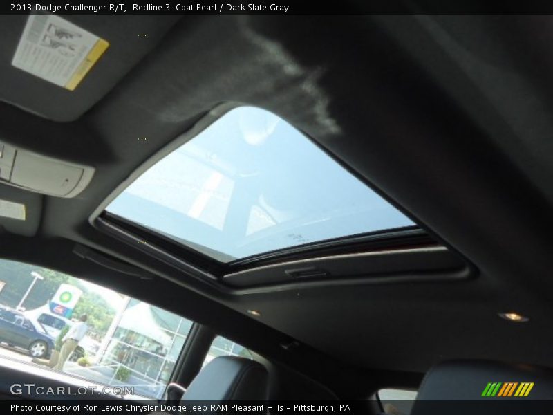 Sunroof of 2013 Challenger R/T