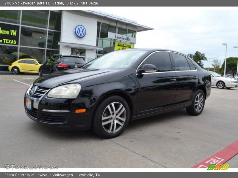 Black / Pure Beige 2006 Volkswagen Jetta TDI Sedan
