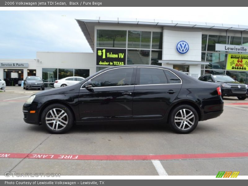 Black / Pure Beige 2006 Volkswagen Jetta TDI Sedan