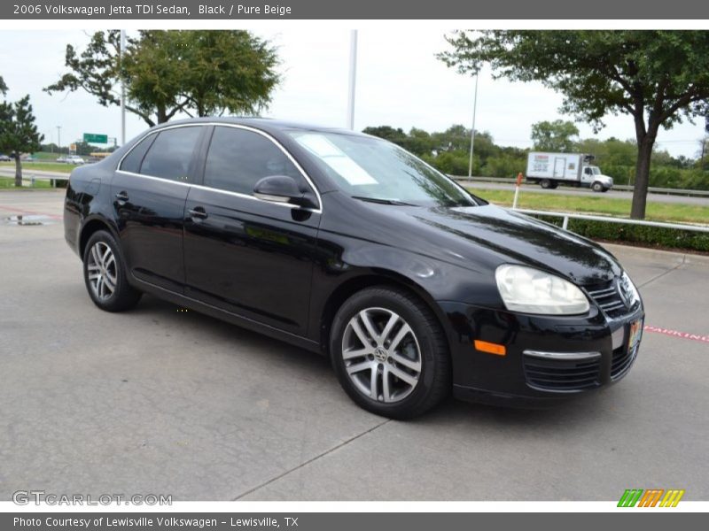 Black / Pure Beige 2006 Volkswagen Jetta TDI Sedan