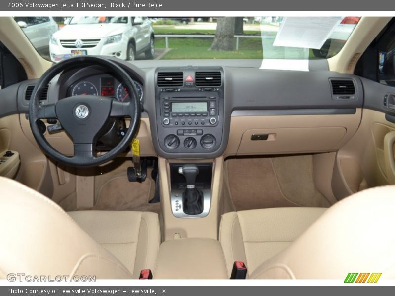 Black / Pure Beige 2006 Volkswagen Jetta TDI Sedan
