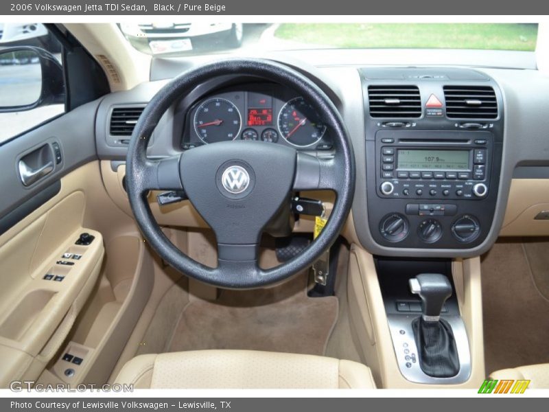 Black / Pure Beige 2006 Volkswagen Jetta TDI Sedan