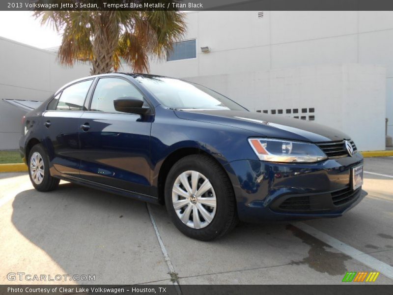 Tempest Blue Metallic / Titan Black 2013 Volkswagen Jetta S Sedan