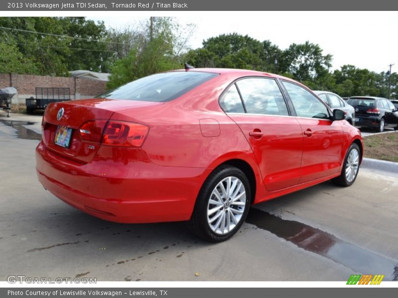 Tornado Red / Titan Black 2013 Volkswagen Jetta TDI Sedan