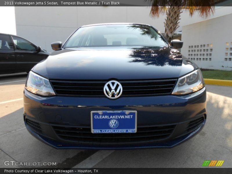 Tempest Blue Metallic / Titan Black 2013 Volkswagen Jetta S Sedan