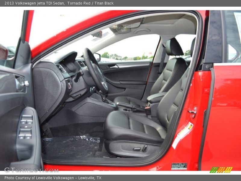 Tornado Red / Titan Black 2013 Volkswagen Jetta TDI Sedan