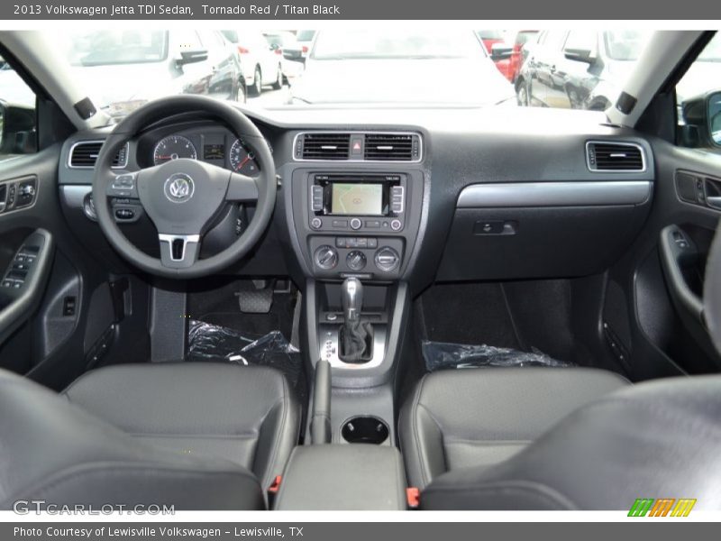 Tornado Red / Titan Black 2013 Volkswagen Jetta TDI Sedan