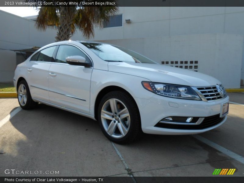 Candy White / Desert Beige/Black 2013 Volkswagen CC Sport