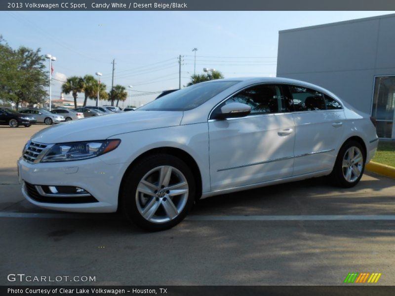 Candy White / Desert Beige/Black 2013 Volkswagen CC Sport