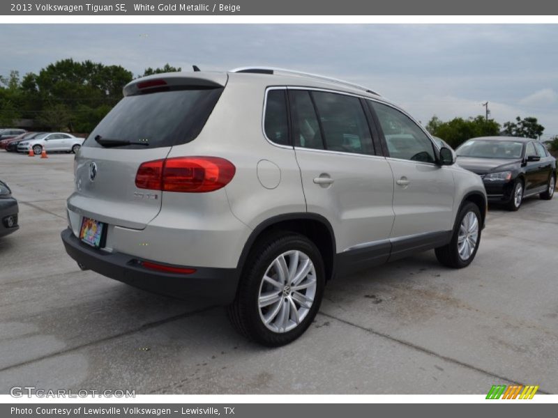 White Gold Metallic / Beige 2013 Volkswagen Tiguan SE