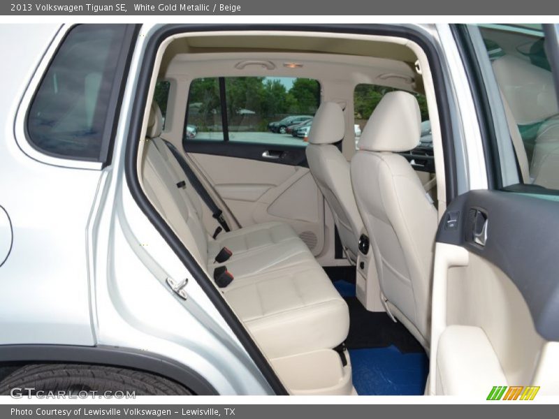 White Gold Metallic / Beige 2013 Volkswagen Tiguan SE