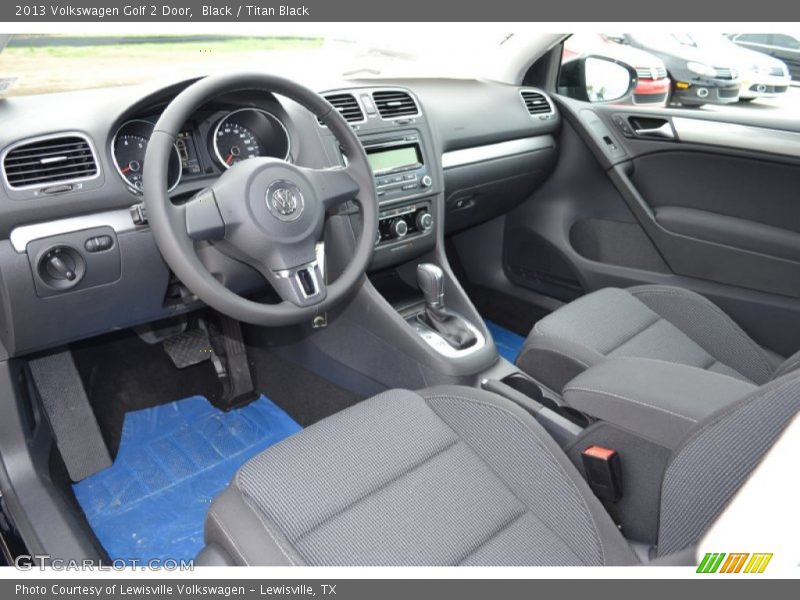 Black / Titan Black 2013 Volkswagen Golf 2 Door