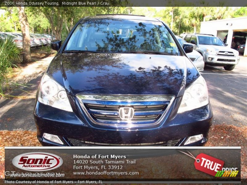 Midnight Blue Pearl / Gray 2006 Honda Odyssey Touring