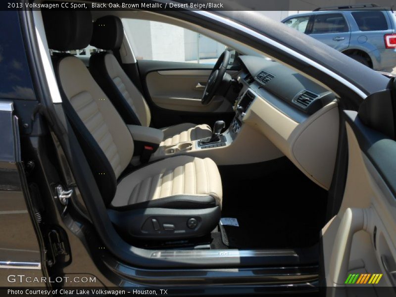 Black Oak Brown Metallic / Desert Beige/Black 2013 Volkswagen CC Sport