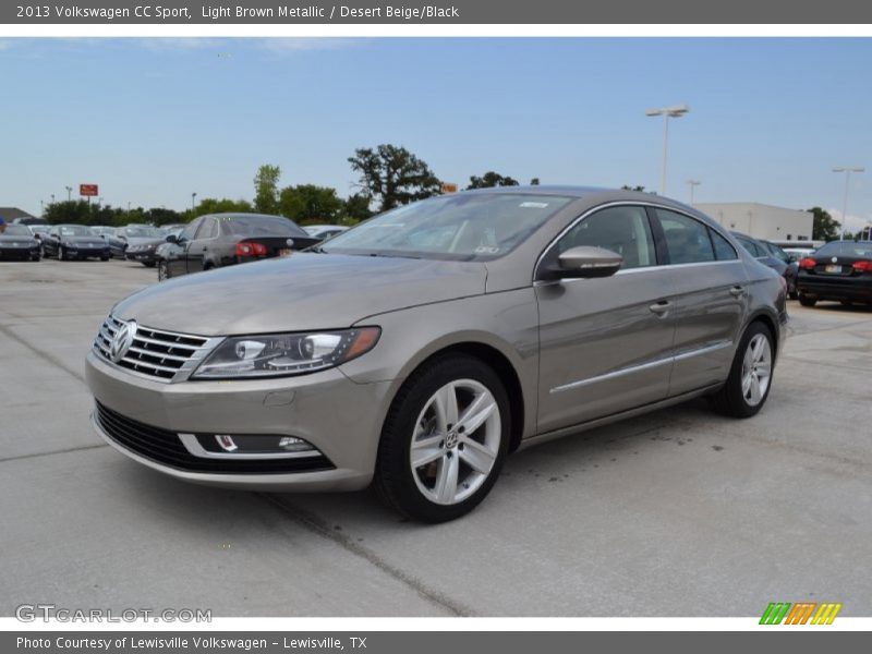 Light Brown Metallic / Desert Beige/Black 2013 Volkswagen CC Sport