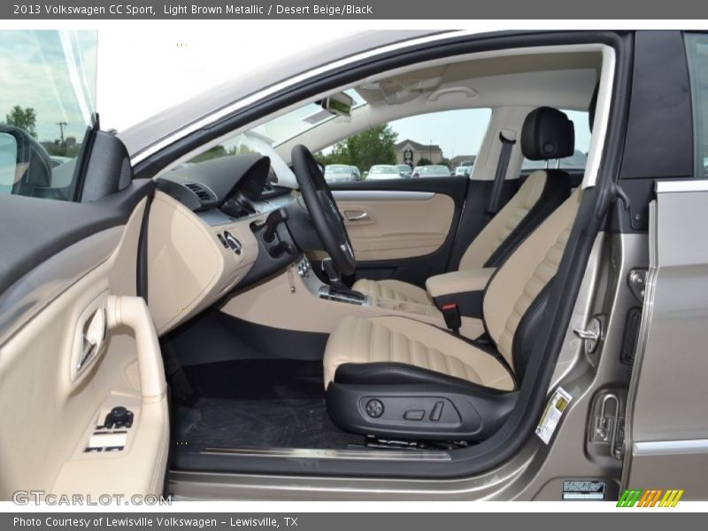 Light Brown Metallic / Desert Beige/Black 2013 Volkswagen CC Sport