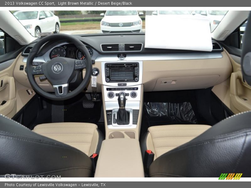 Light Brown Metallic / Desert Beige/Black 2013 Volkswagen CC Sport