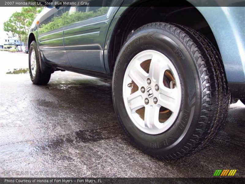 Steel Blue Metallic / Gray 2007 Honda Pilot LX