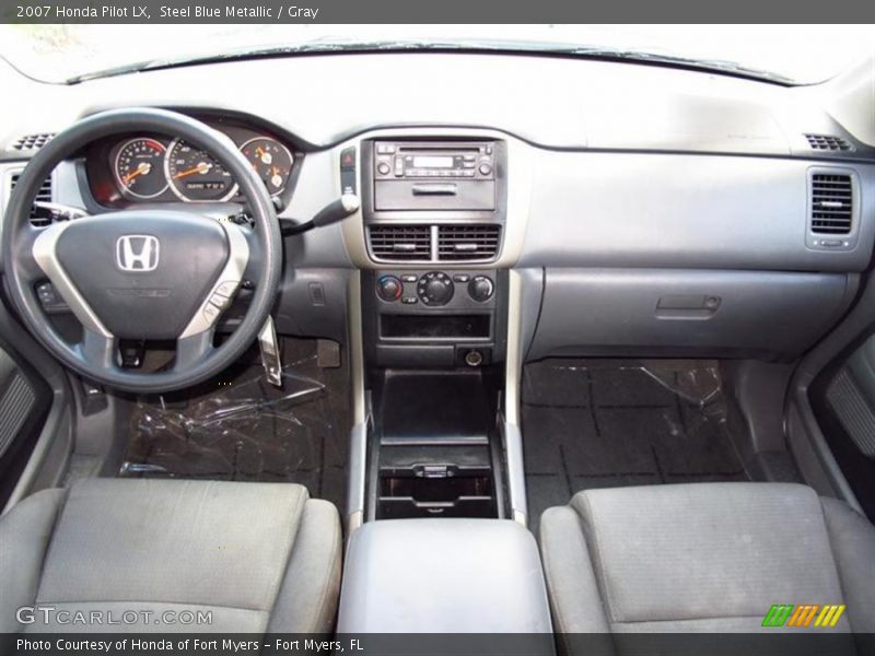 Steel Blue Metallic / Gray 2007 Honda Pilot LX