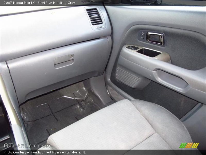 Steel Blue Metallic / Gray 2007 Honda Pilot LX