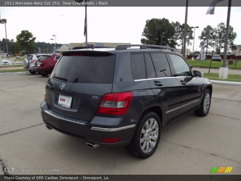 Steel Grey Metallic / Black 2011 Mercedes-Benz GLK 350