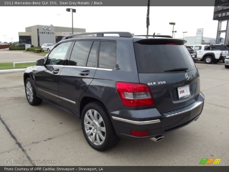 Steel Grey Metallic / Black 2011 Mercedes-Benz GLK 350