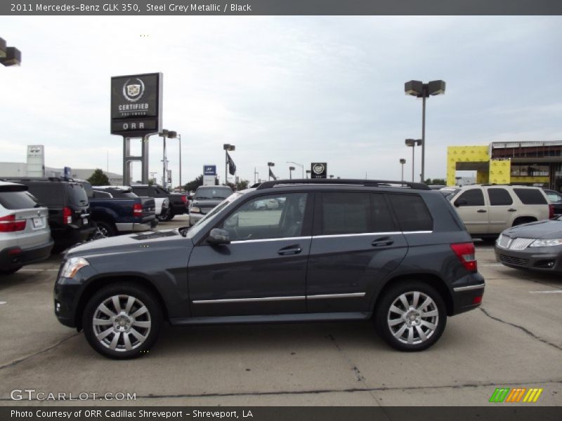 Steel Grey Metallic / Black 2011 Mercedes-Benz GLK 350