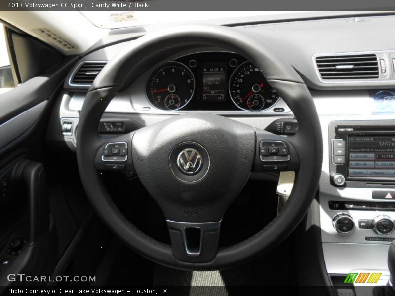 Candy White / Black 2013 Volkswagen CC Sport