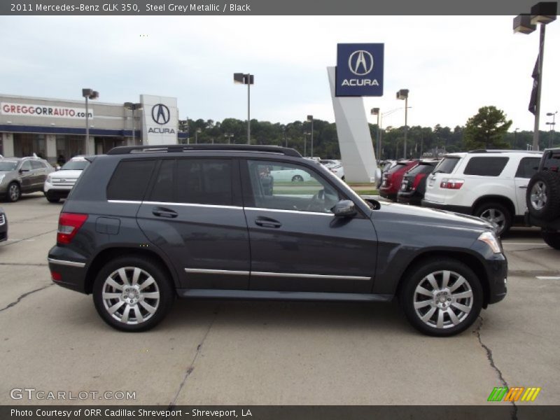 Steel Grey Metallic / Black 2011 Mercedes-Benz GLK 350