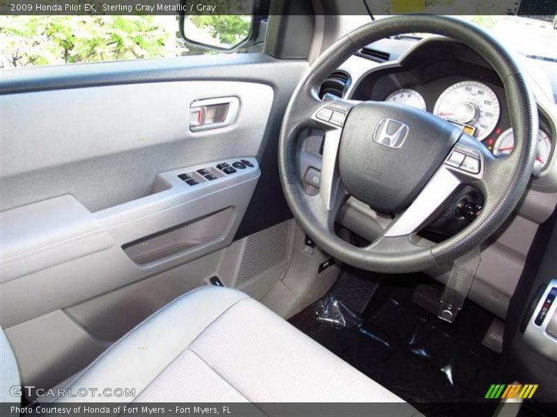 Sterling Gray Metallic / Gray 2009 Honda Pilot EX