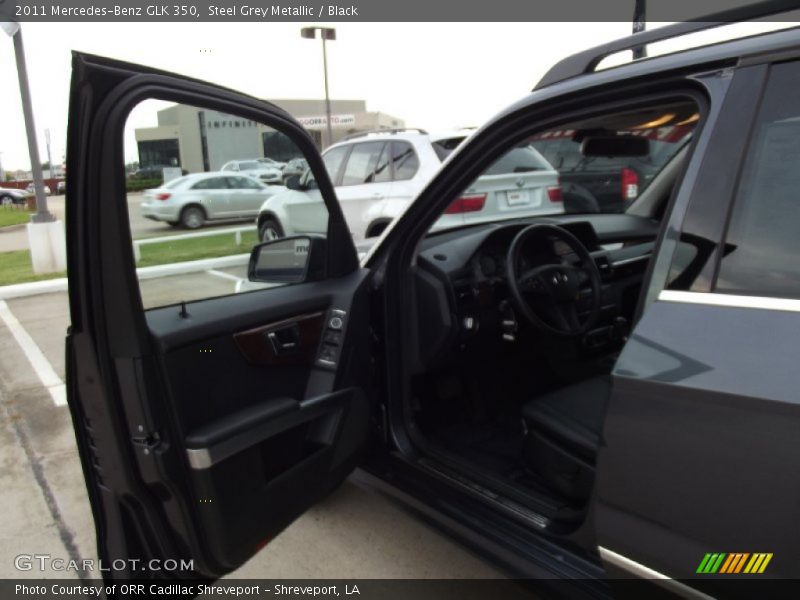 Steel Grey Metallic / Black 2011 Mercedes-Benz GLK 350