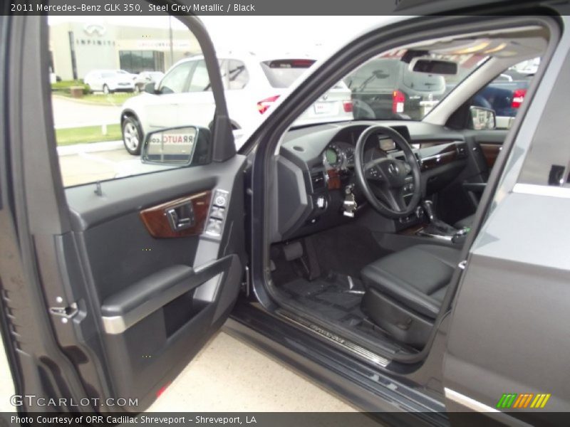 Steel Grey Metallic / Black 2011 Mercedes-Benz GLK 350