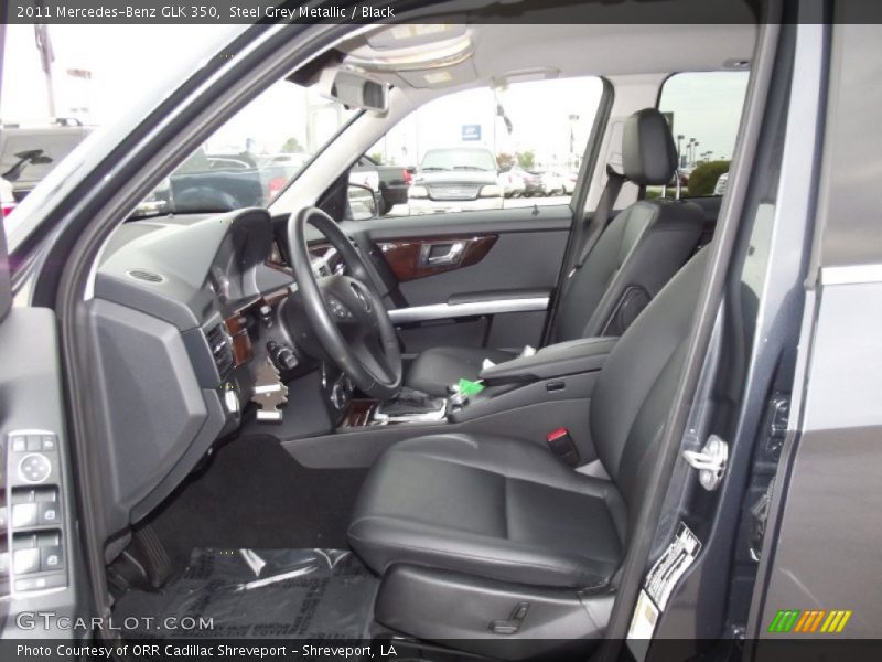 Steel Grey Metallic / Black 2011 Mercedes-Benz GLK 350