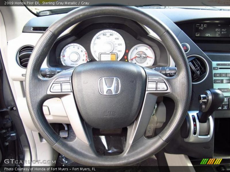 Sterling Gray Metallic / Gray 2009 Honda Pilot EX