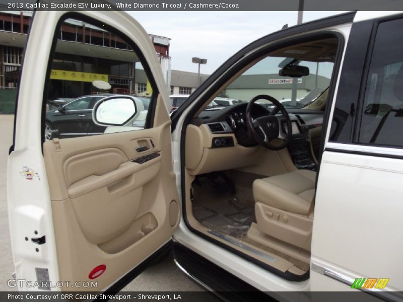 White Diamond Tricoat / Cashmere/Cocoa 2013 Cadillac Escalade ESV Luxury